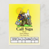 Ham Radio Mountain Briefkaart (Voorkant)