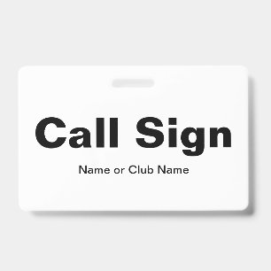Ham Radio Naamlabel Badge