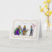 Ham Radio Nutcracker-kerstkaart Kaart (Gele Bloem)