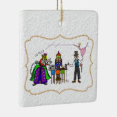 Ham Radio Nutcracker kerstversiering Keramisch Ornament (Rechts)