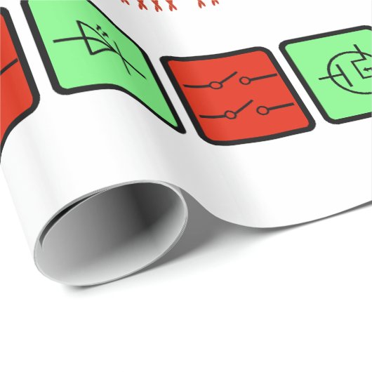 Ham Radio of Electrical Engineering Xmas Gift Wrap Cadeaupapier (Rol Hoek)