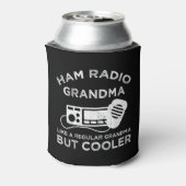 Ham Radio oma als gewone oma, maar koeler (Blikje Achterkant)