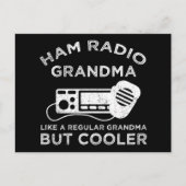 Ham Radio oma als gewone oma, maar koeler Briefkaart (Voorkant)