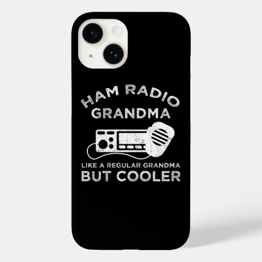 Ham Radio oma als gewone oma, maar koeler Case-Mate iPhone Case (Achterkant)