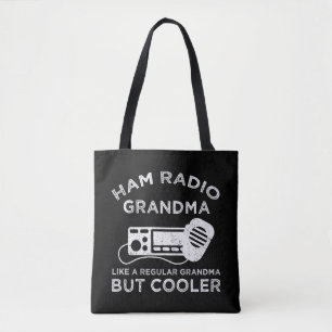 Ham Radio oma als gewone oma, maar koeler Tote Bag
