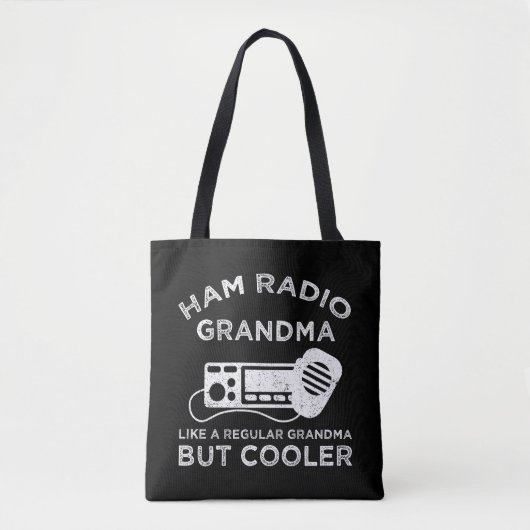 Ham Radio oma als gewone oma, maar koeler Tote Bag (Voorkant)