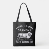 Ham Radio oma als gewone oma, maar koeler Tote Bag (Achterkant)