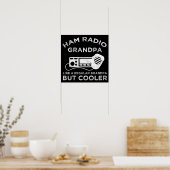 Ham Radio Opa Als Reguliere Opa Maar Koeler Poster (Keuken)