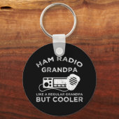 Ham Radio Opa Als Reguliere Opa Maar Koeler Sleutelhanger (Achterkant)