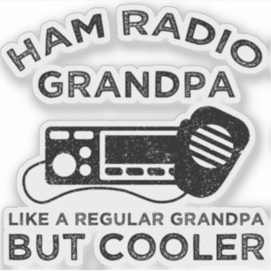 Ham Radio Opa Als Reguliere Opa Maar Koeler Sticker