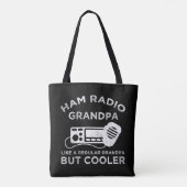 Ham Radio Opa Als Reguliere Opa Maar Koeler Tote Bag (Achterkant)