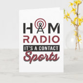 HAM Radio Operator Amateur Code Antenne Gift Idee Kaart (Gele Bloem)