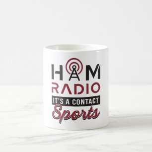HAM Radio Operator Amateur Code Antenne Gift Idee Koffiemok
