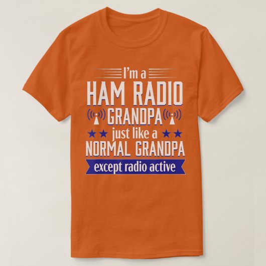 Ham Radio Operator Amateur Radio Funny Grandpa Gif T-shirt (Design voorkant)