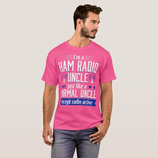 Ham Radio Operator Amateur Radio Oom Funny T-shirt (Voorkant volledig)