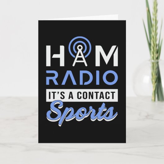 HAM Radio Operator Antenne Amateur Code Gift Idee Kaart (Voorkant)