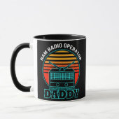 Ham Radio Operator Daddy Amateur Radio Retro Mok (Links)