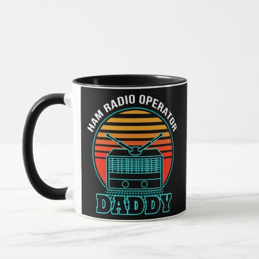 Ham Radio Operator Daddy Amateur Radio Retro Mok (Links)