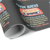 Ham Radio Operator Definition Amateur Radio Hobby Cadeaupapier (Rol Hoek)