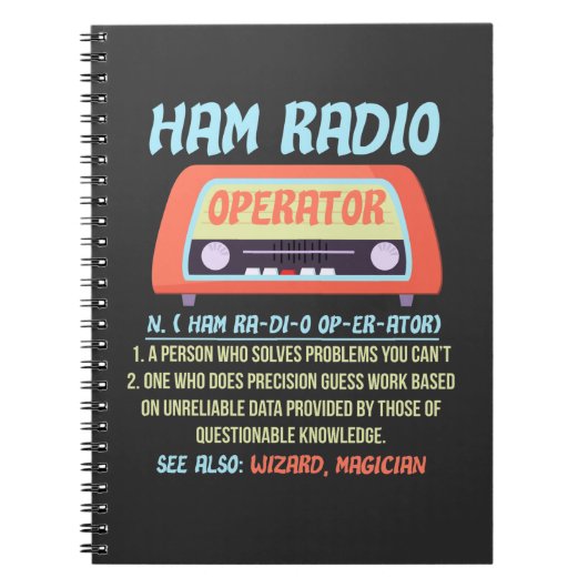 Ham Radio Operator Definition Amateur Radio Hobby Notitieboek (Voorkant)