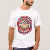 Ham Radio Operator Eén Wereld Eén Taal T-shirt (Voorkant)