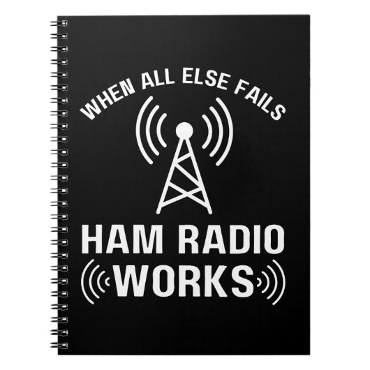 Ham-radio operator enthousiast Ham Radio Notitieboek (Voorkant)
