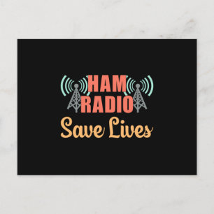 HAM Radio Operator Frequentie Antenne Amateur Gift Briefkaart
