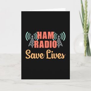 HAM Radio Operator Frequentie Antenne Amateur Gift Kaart