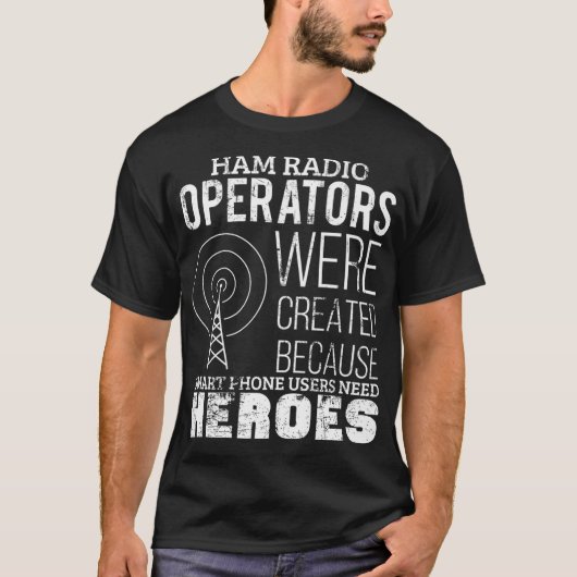 Ham Radio Operator Funny Radio Amateur Pap Mannen T-shirt (Voorkant)