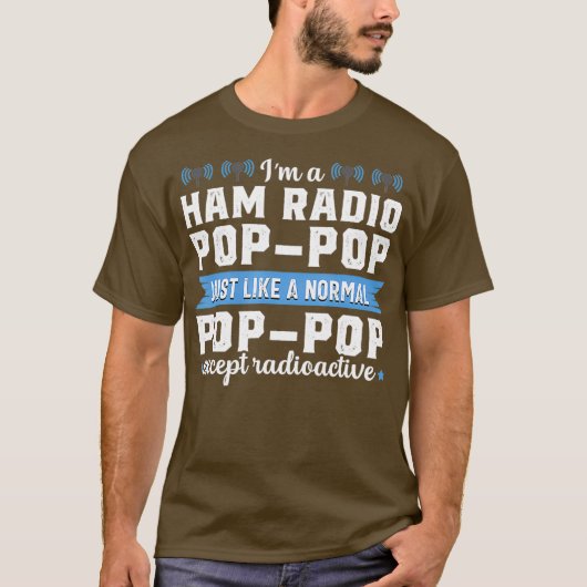 Ham Radio Operator Funny Radioactive Amateur Men T-shirt (Voorkant)