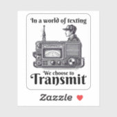  Ham Radio Operator Funny Sticker (Vel)