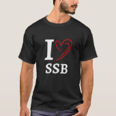 Ham Radio Operator Ik hou van SSB QSO Amateur Radi T-shirt (Voorkant)