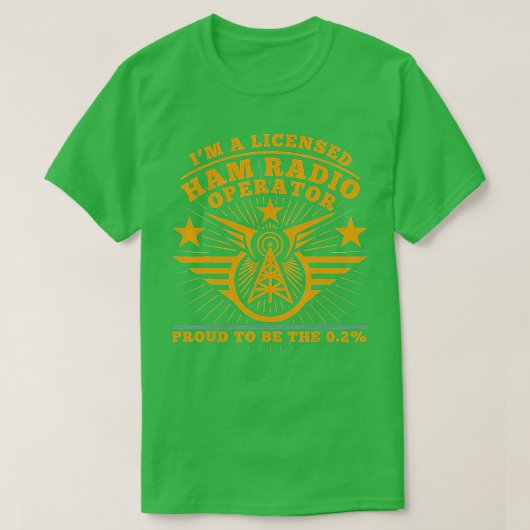 Ham Radio Operator Im a Licensed Ham Radio Profess T-shirt (Design voorkant)