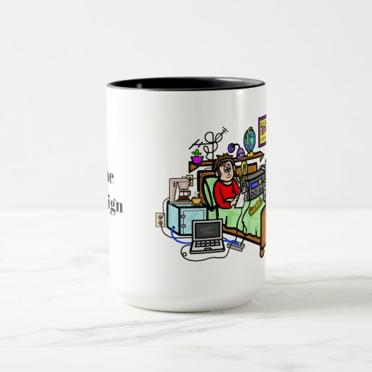 Ham-radio-operator in Bed-Mok Mok (Midden)