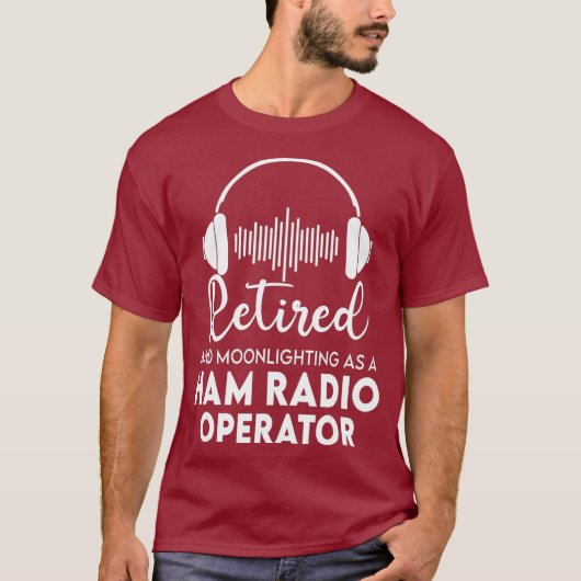 Ham Radio Operator in ruste Shirt Geweldig pap cad (Voorkant)