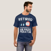 Ham Radio Operator in ruste Shirt Geweldig pap cad (Voorkant volledig)