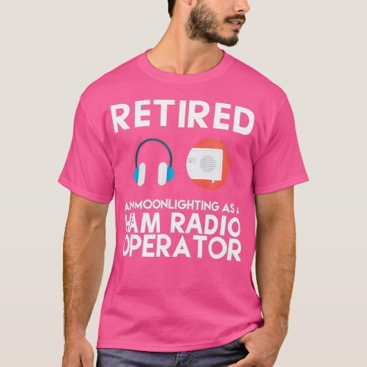 Ham Radio Operator in ruste Shirt Geweldig vader (Voorkant)