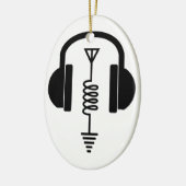 Ham Radio Operator Keramisch Ornament (Links)