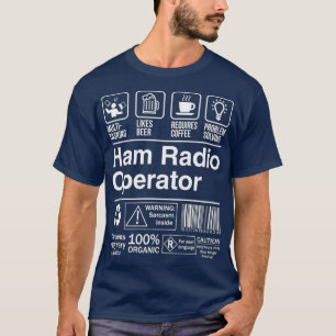 Ham Radio Operator Product Label Funny Gift T-shirt