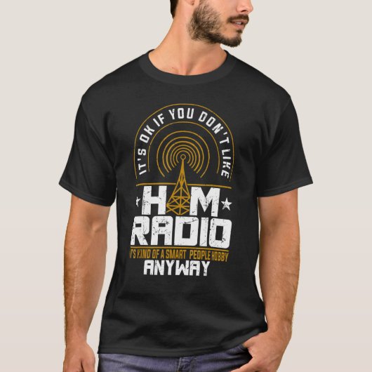 Ham Radio Operator Radio Amateur Morse Hobby Code T-shirt (Voorkant)