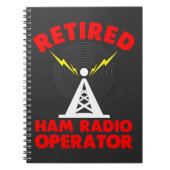 Ham Radio Operator Retirement Radio Tower Pap Notitieboek (Voorkant)