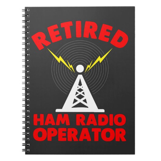 Ham Radio Operator Retirement Radio Tower Pap Notitieboek (Voorkant)