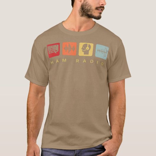 Ham Radio Operator Retro Amateur Radio T-shirt (Voorkant)