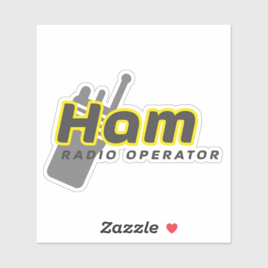 Ham Radio Operator Sticker (Vel)