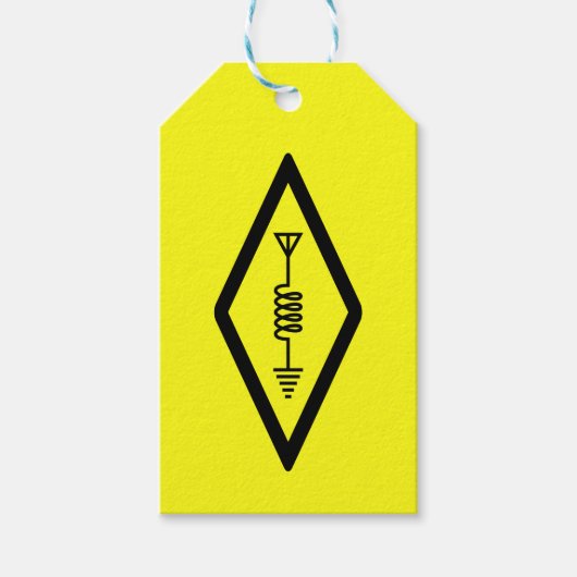 HAM Radio Operator Symbool Internationaal Cadeaulabel (Voorkant)