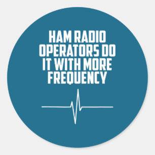 Ham Radio Operators Het Meer Ronde Sticker
