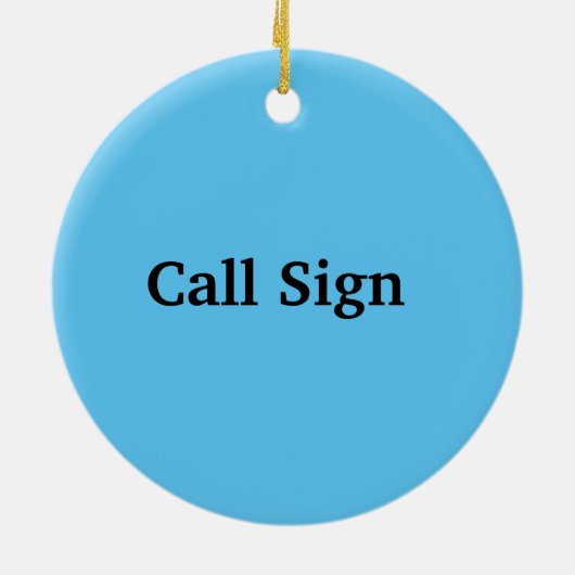 Ham Radio over de wereld kerstversiering Keramisch Ornament (Achterkant)