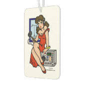 Ham Radio Pin-up Meisje Luchtverfrisser met Roepna (Links)