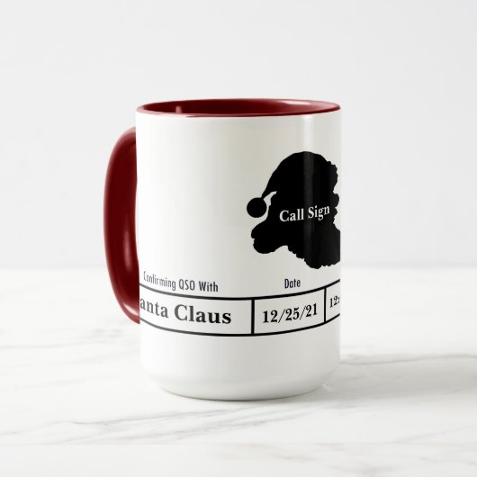 Ham Radio QSL Card Santa Mok (Voorkant links)