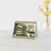 HAM RADIO SETUP 1930'S AMATEUR PHOTO KAART (Gele Bloem)